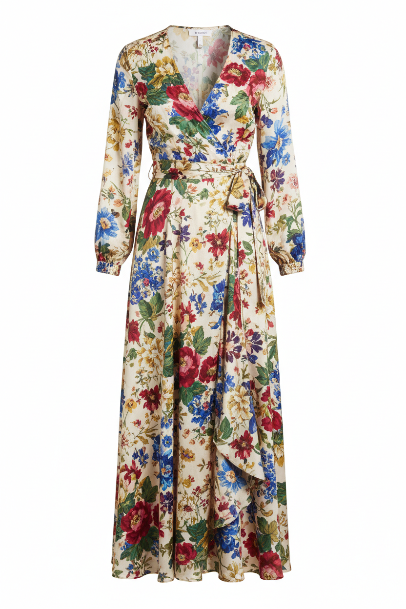 Floral Wrap Dress